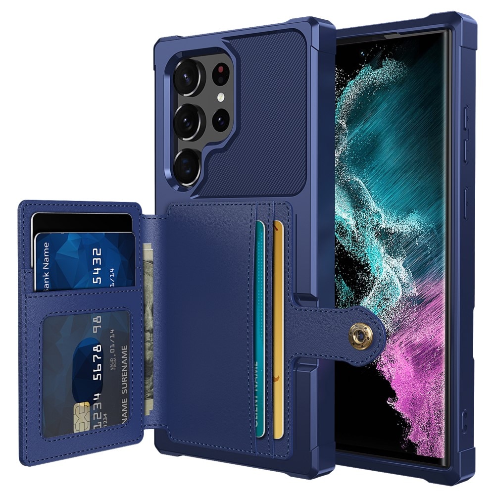Samsung Galaxy S23 Ultra Tough Multi-slot Case blauw