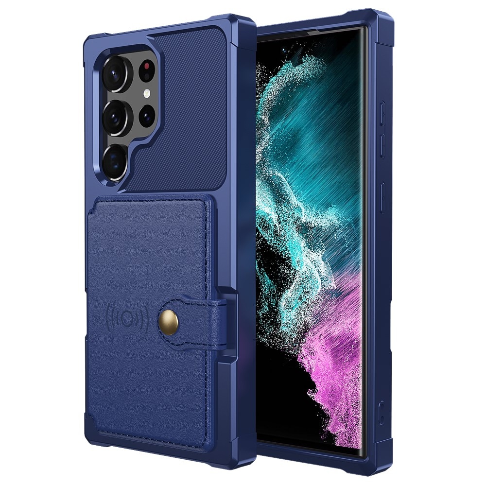 Samsung Galaxy S23 Ultra Tough Multi-slot Case blauw
