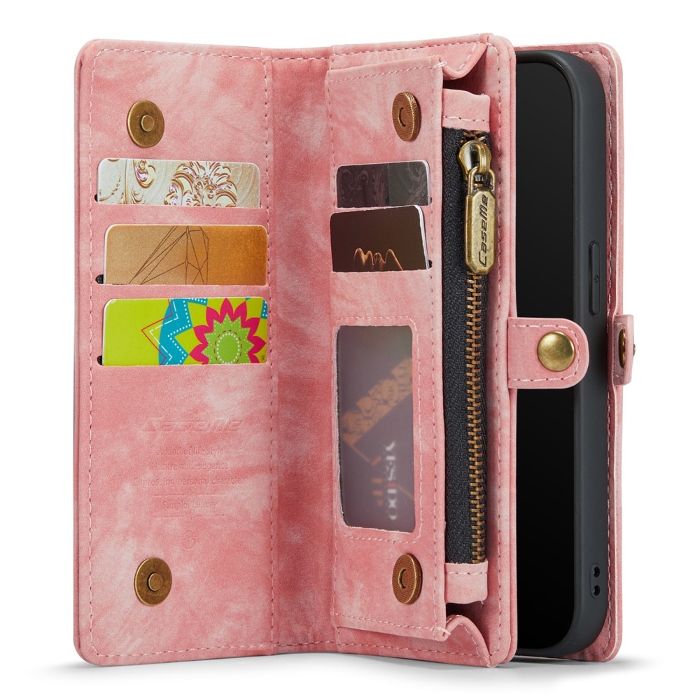 Multi-slot Hoesje iPhone SE (2020) roze