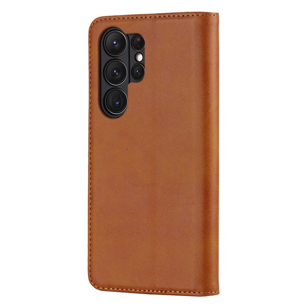 Samsung Galaxy S23 Ultra Slim Smartphonehoesje cognac