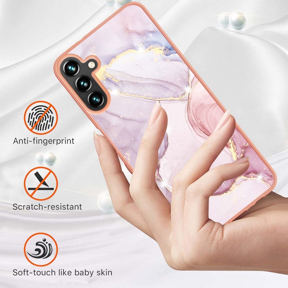 Samsung Galaxy A54 TPU Case roze marmer