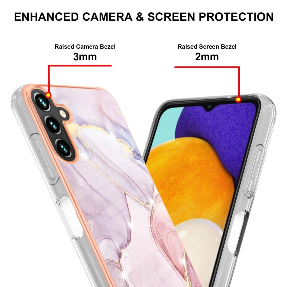 Samsung Galaxy A54 TPU Case roze marmer