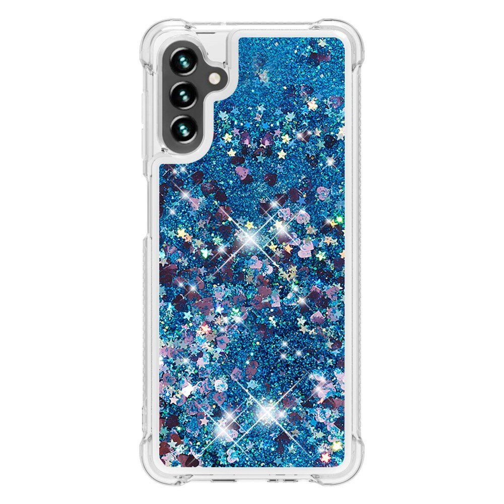 Samsung Galaxy A54 Glitter Powder TPU Hoesje blauw