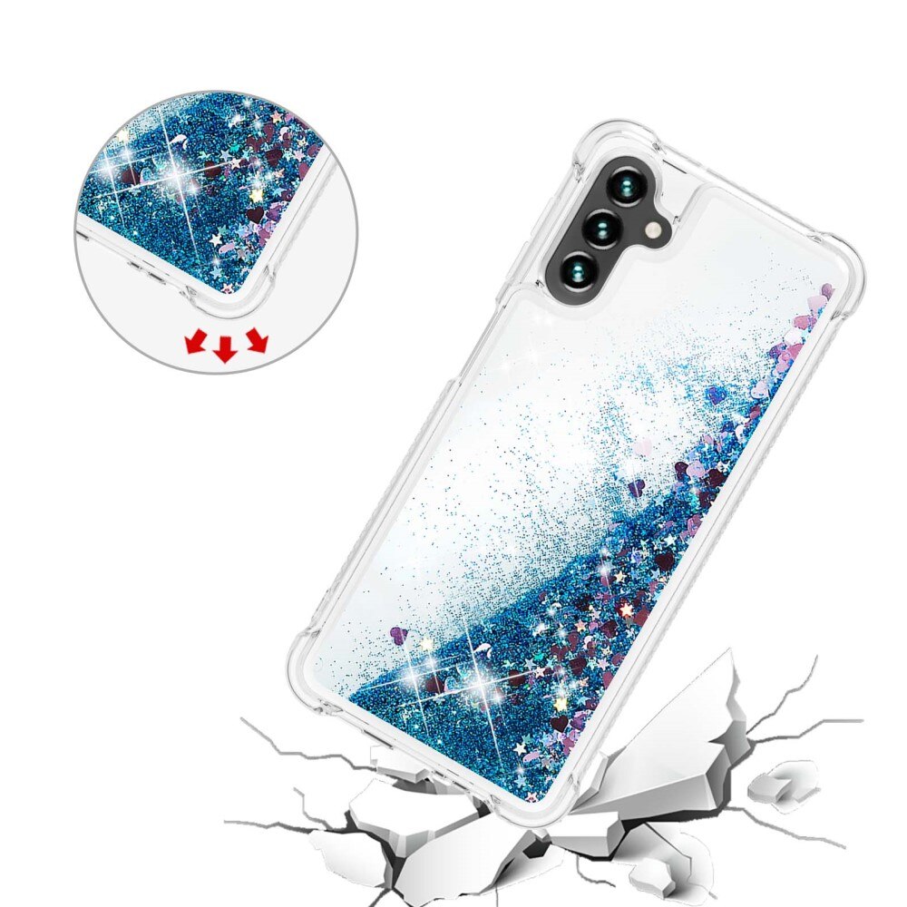 Samsung Galaxy A54 Glitter Powder TPU Hoesje blauw