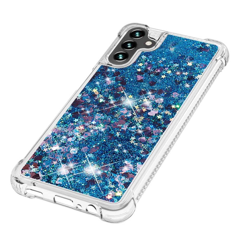 Samsung Galaxy A54 Glitter Powder TPU Hoesje blauw