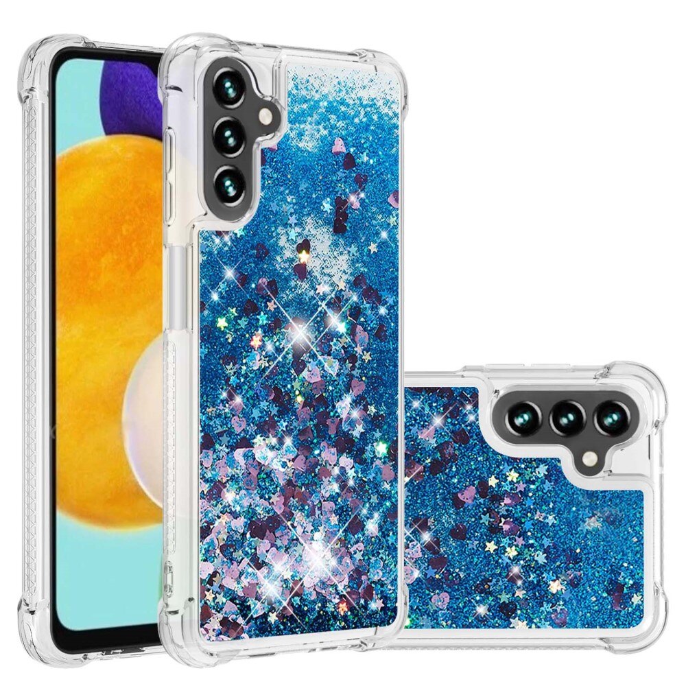 Samsung Galaxy A54 Glitter Powder TPU Hoesje blauw