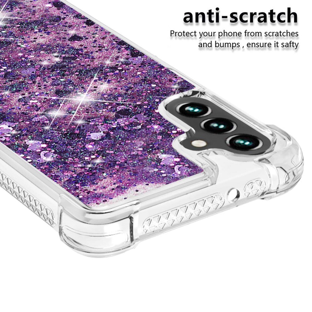 Samsung Galaxy A54 Glitter Powder TPU Hoesje Paars