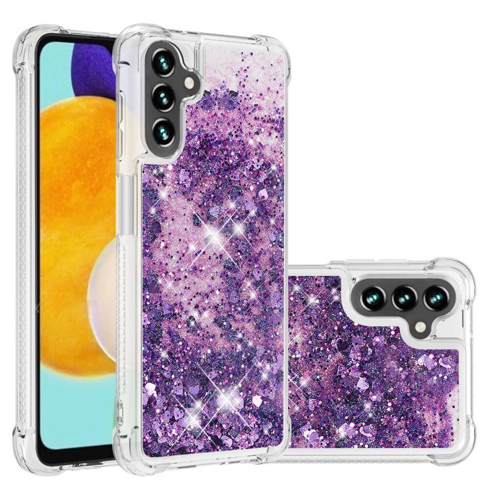 Samsung Galaxy A54 Glitter Powder TPU Hoesje Paars