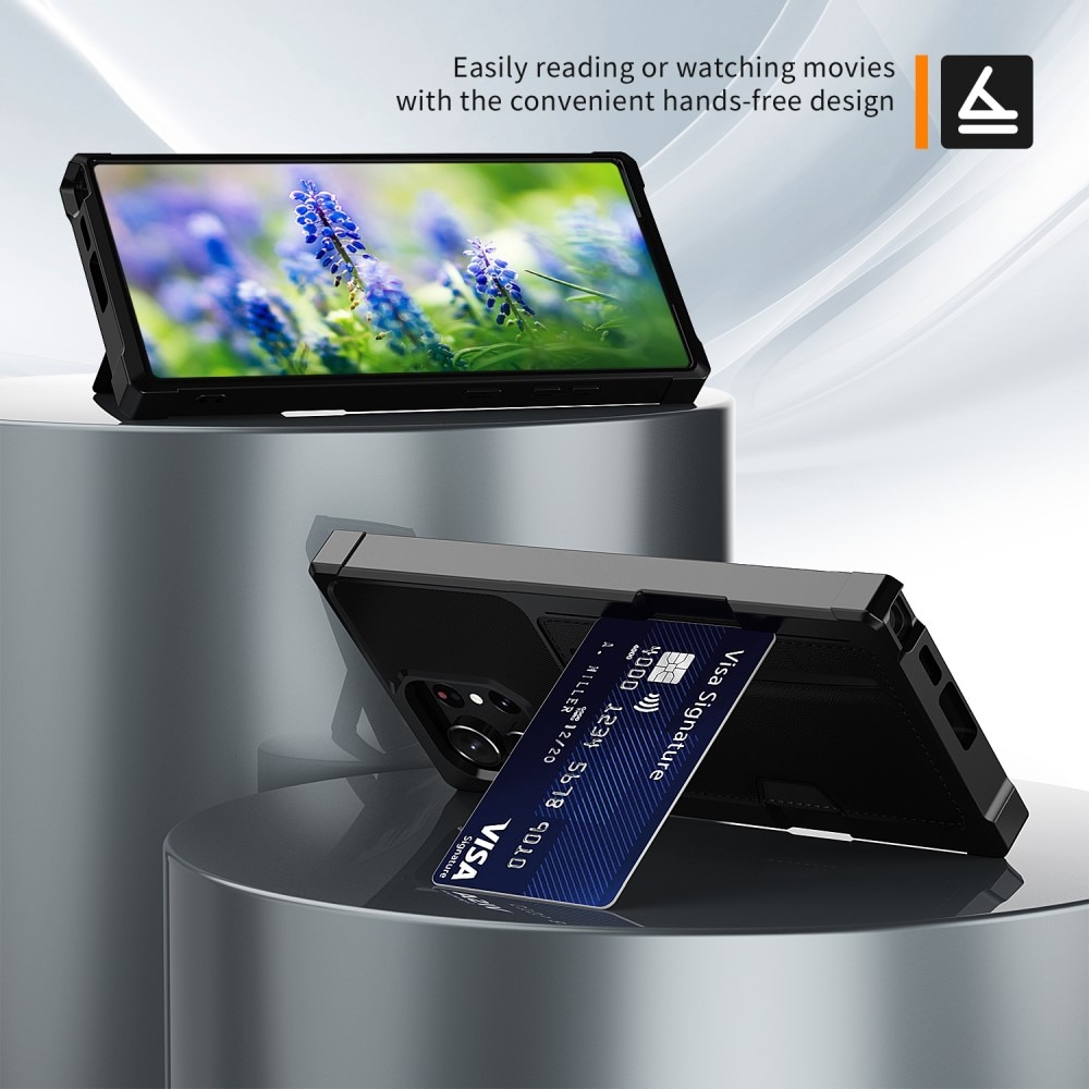 Samsung Galaxy S23 Ultra Tough Card Case zwart