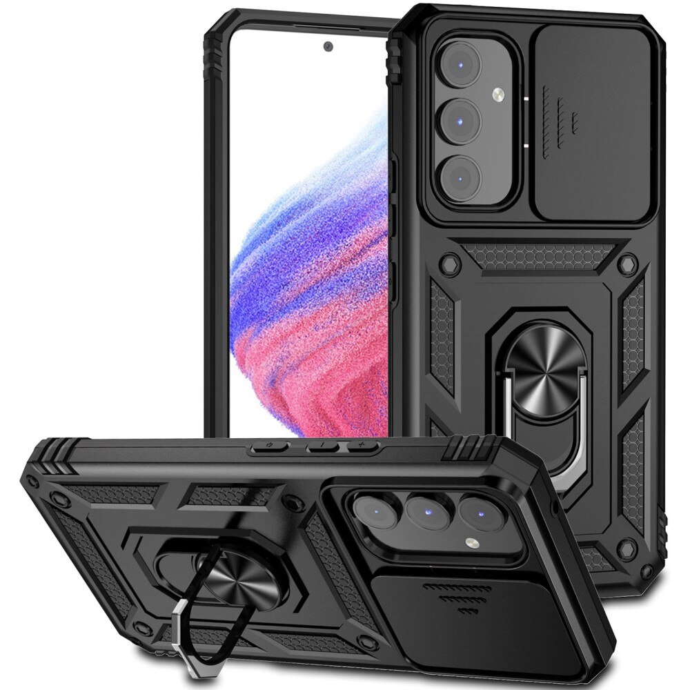 Samsung Galaxy A54 Hybridcase Ring+Camera Protector zwart