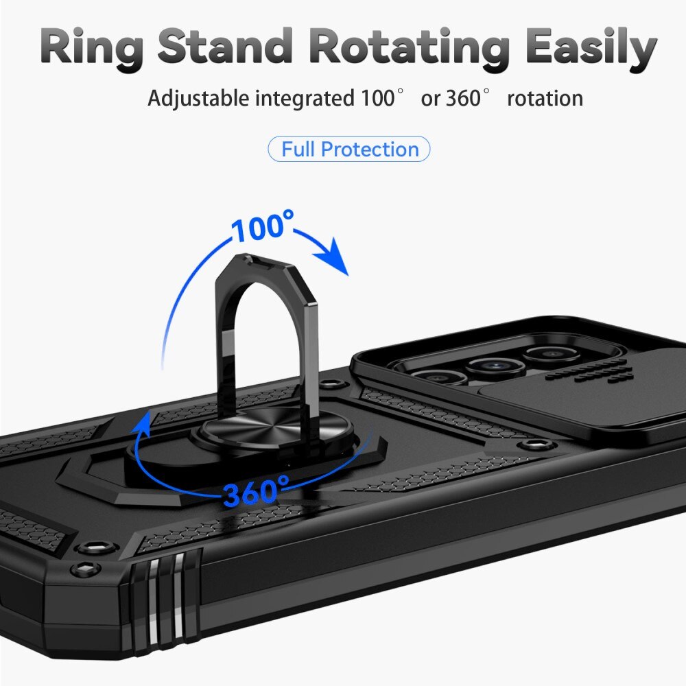 Samsung Galaxy A54 Hybridcase Ring+Camera Protector zwart