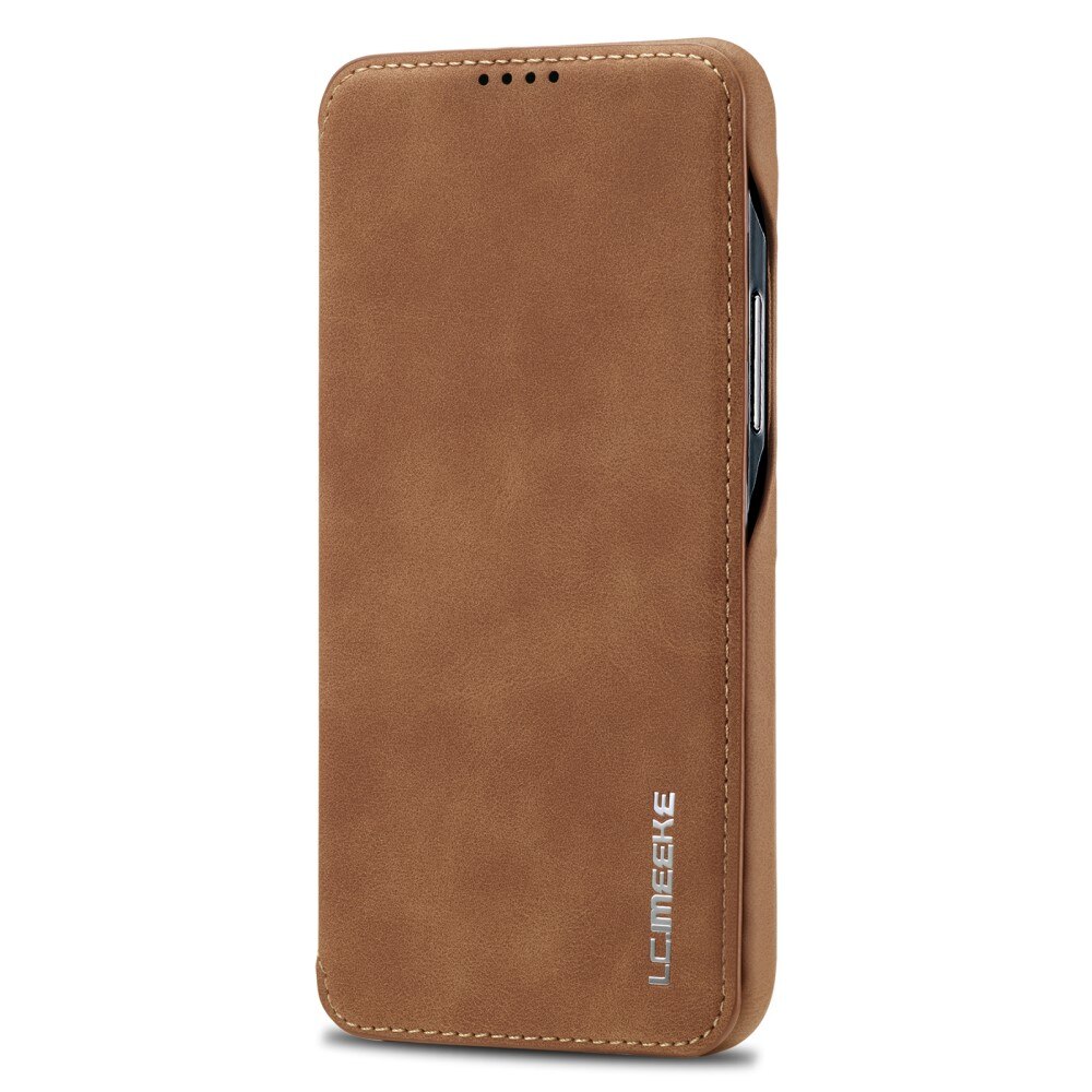 Slim Bookcover hoesje Samsung Galaxy S23 cognac