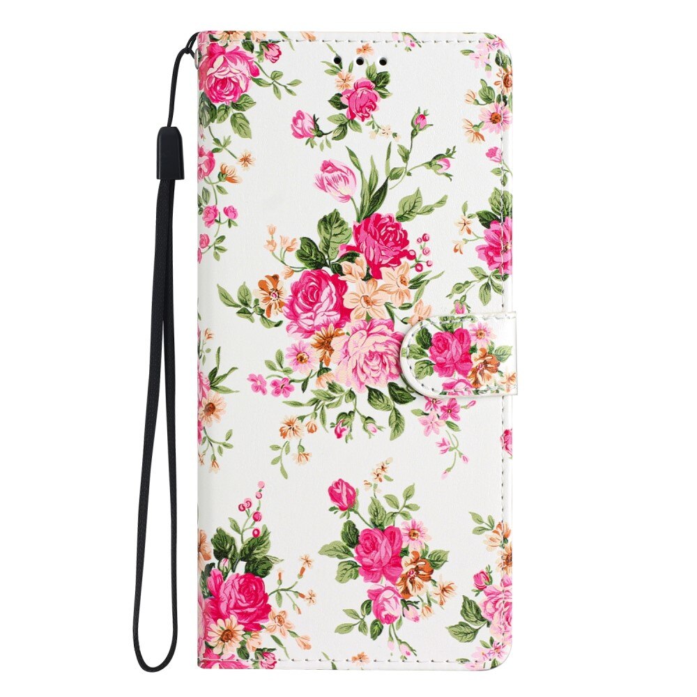 Samsung Galaxy A54 Smartphonehoesje roze bloemen