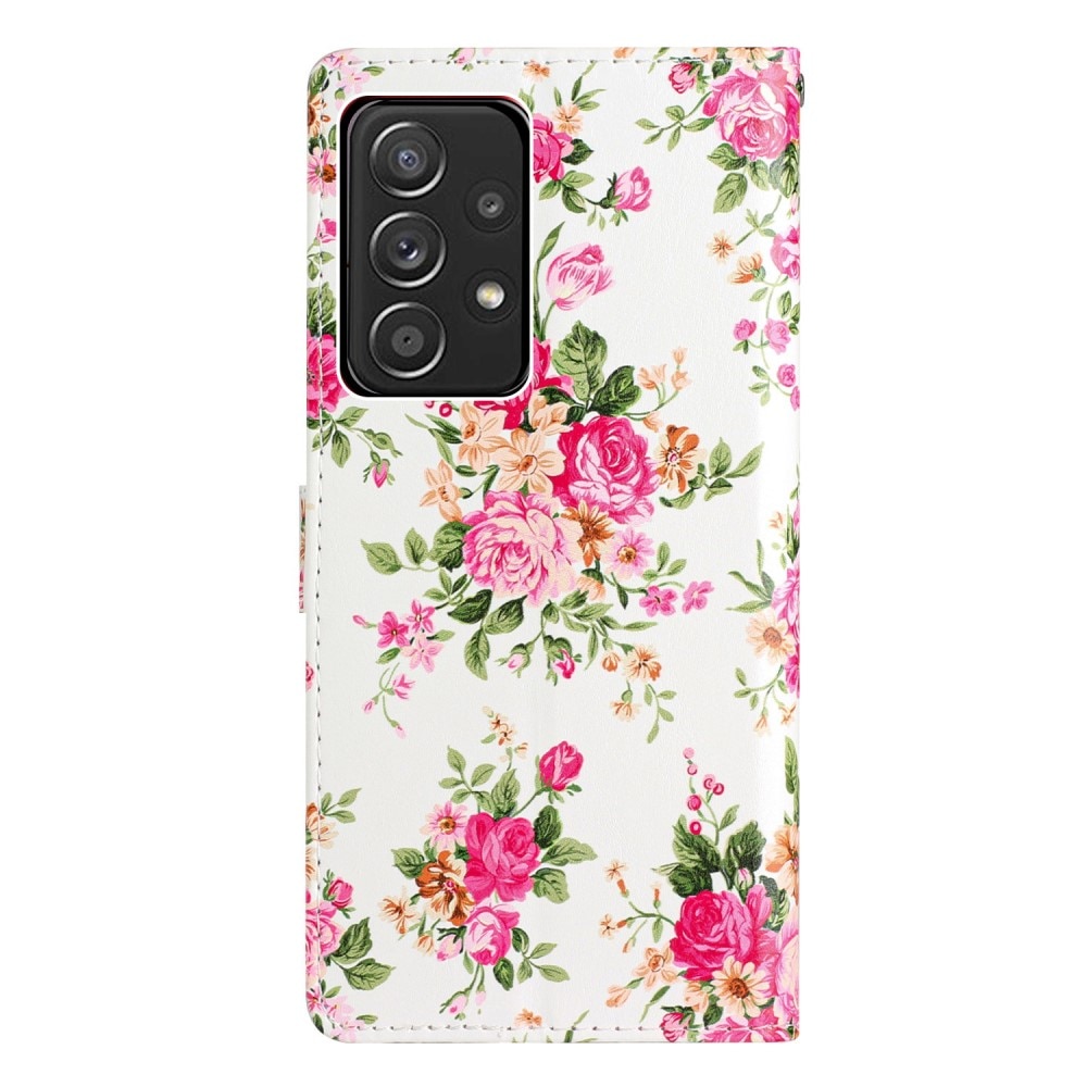 Samsung Galaxy A53 Smartphonehoesje roze bloemen