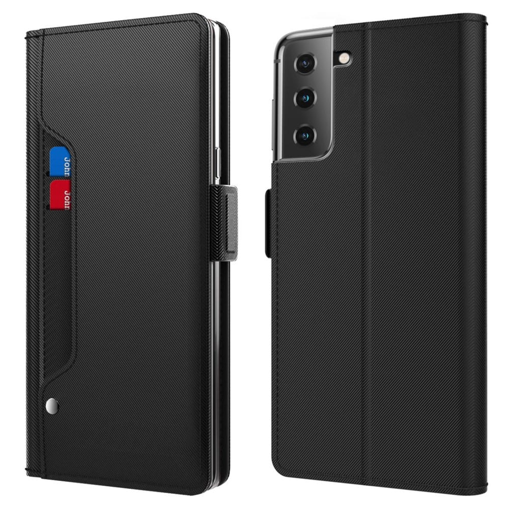 Samsung Galaxy S23 Bookcover Hoesje met Spiegel zwart