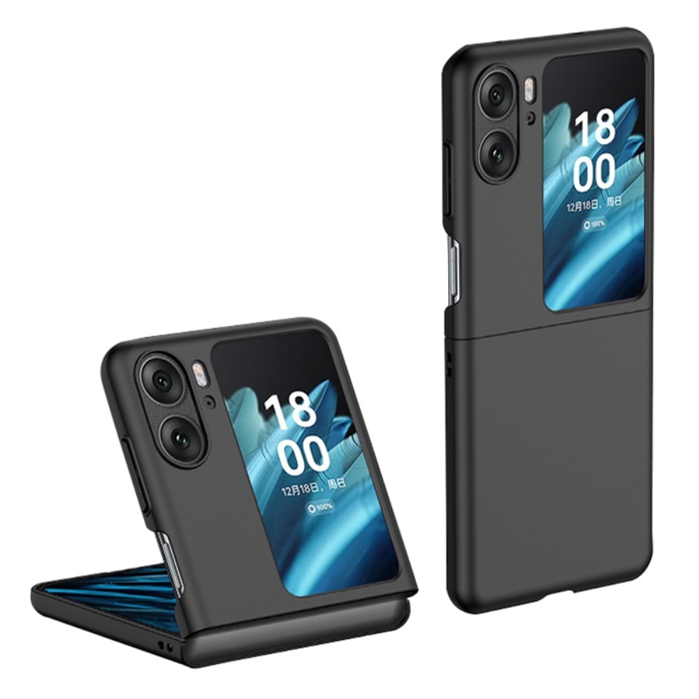 Oppo Find N2 Flip Hardcase Gummicoating zwart