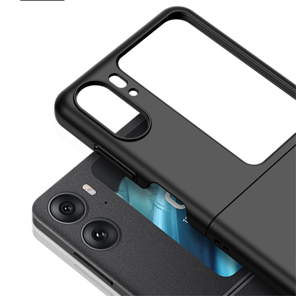 Oppo Find N2 Flip Hardcase Gummicoating zwart