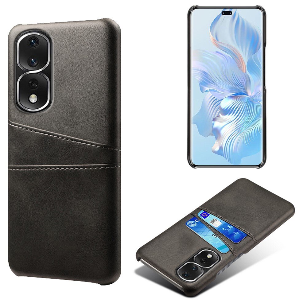 Card Slots Case Honor 80 Pro zwart