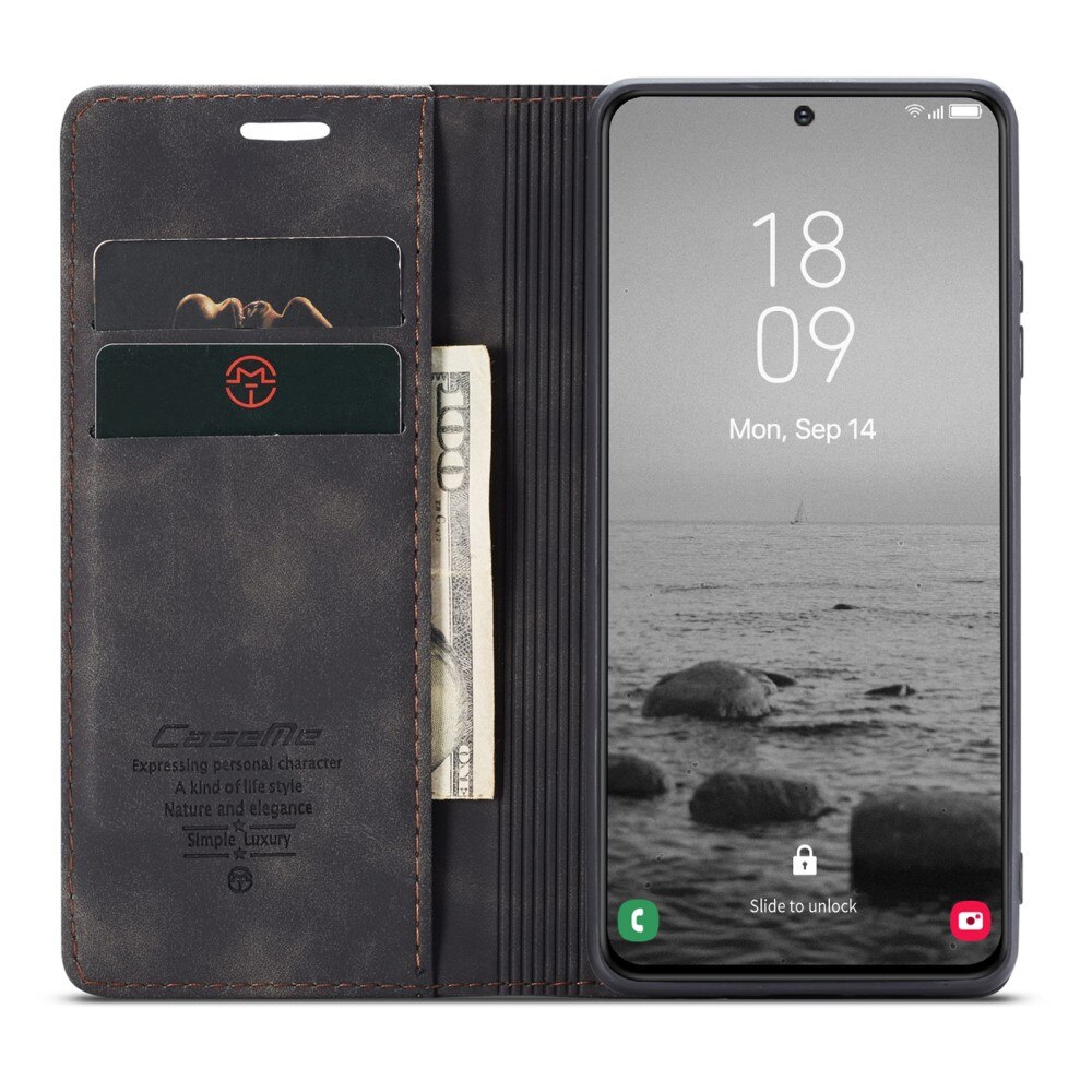 Slim Bookcover Hoesje Samsung Galaxy S23 Plus Zwart