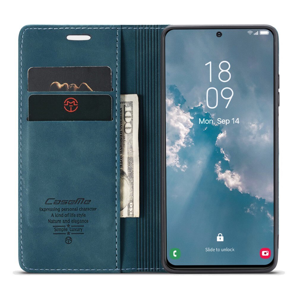 Slim Bookcover Hoesje Samsung Galaxy S23 Plus Blauw