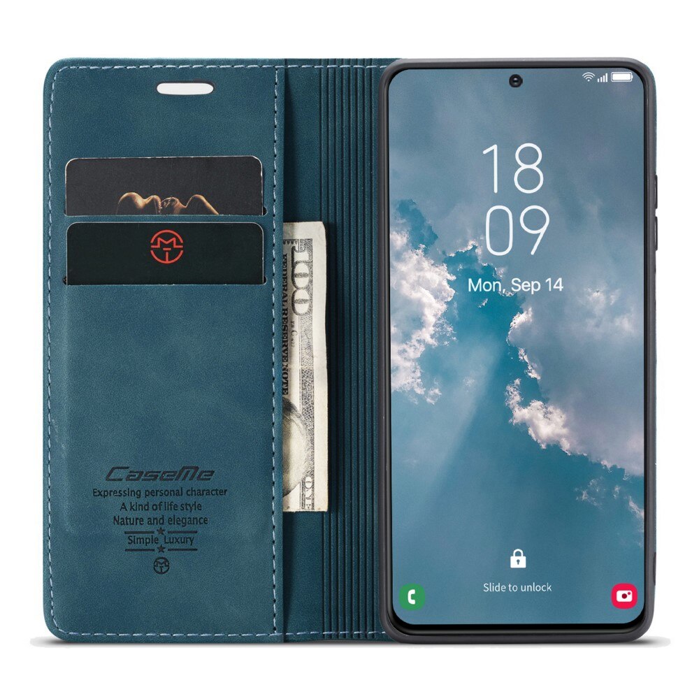 Slim Bookcover hoesje Samsung Galaxy S23 Plus blauw