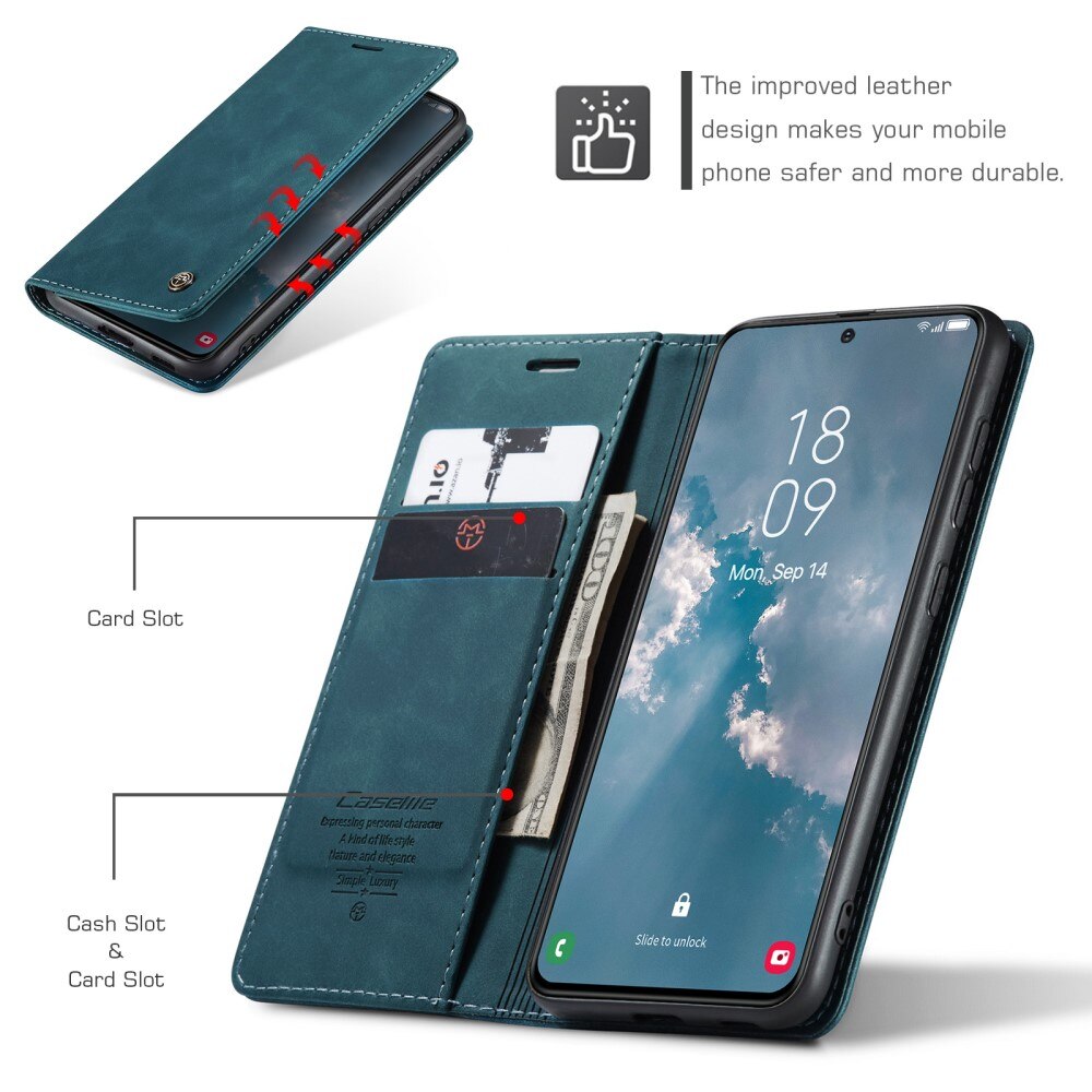 Slim Bookcover Hoesje Samsung Galaxy S23 Plus Blauw