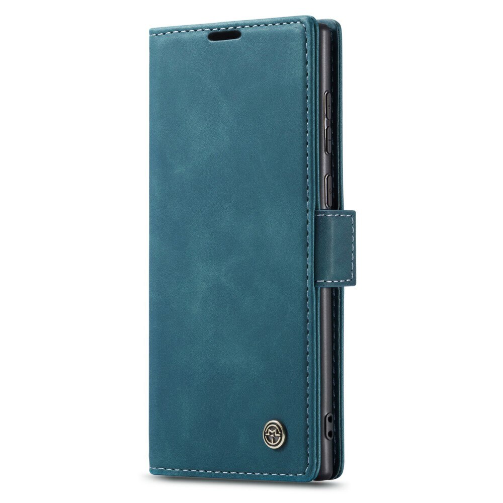 Slim Bookcover hoesje Samsung Galaxy S23 Ultra blauw