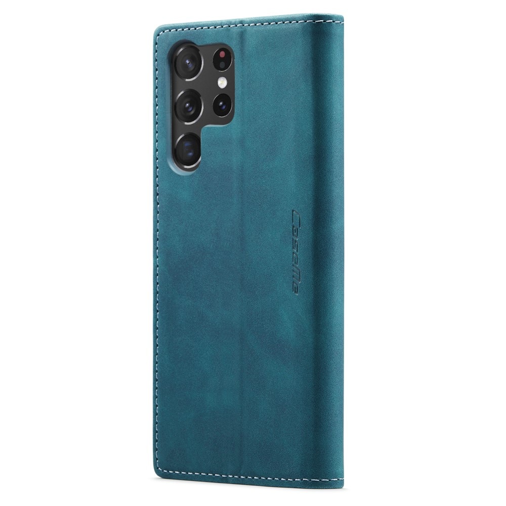 Slim Bookcover Hoesje Samsung Galaxy S23 Ultra Blauw