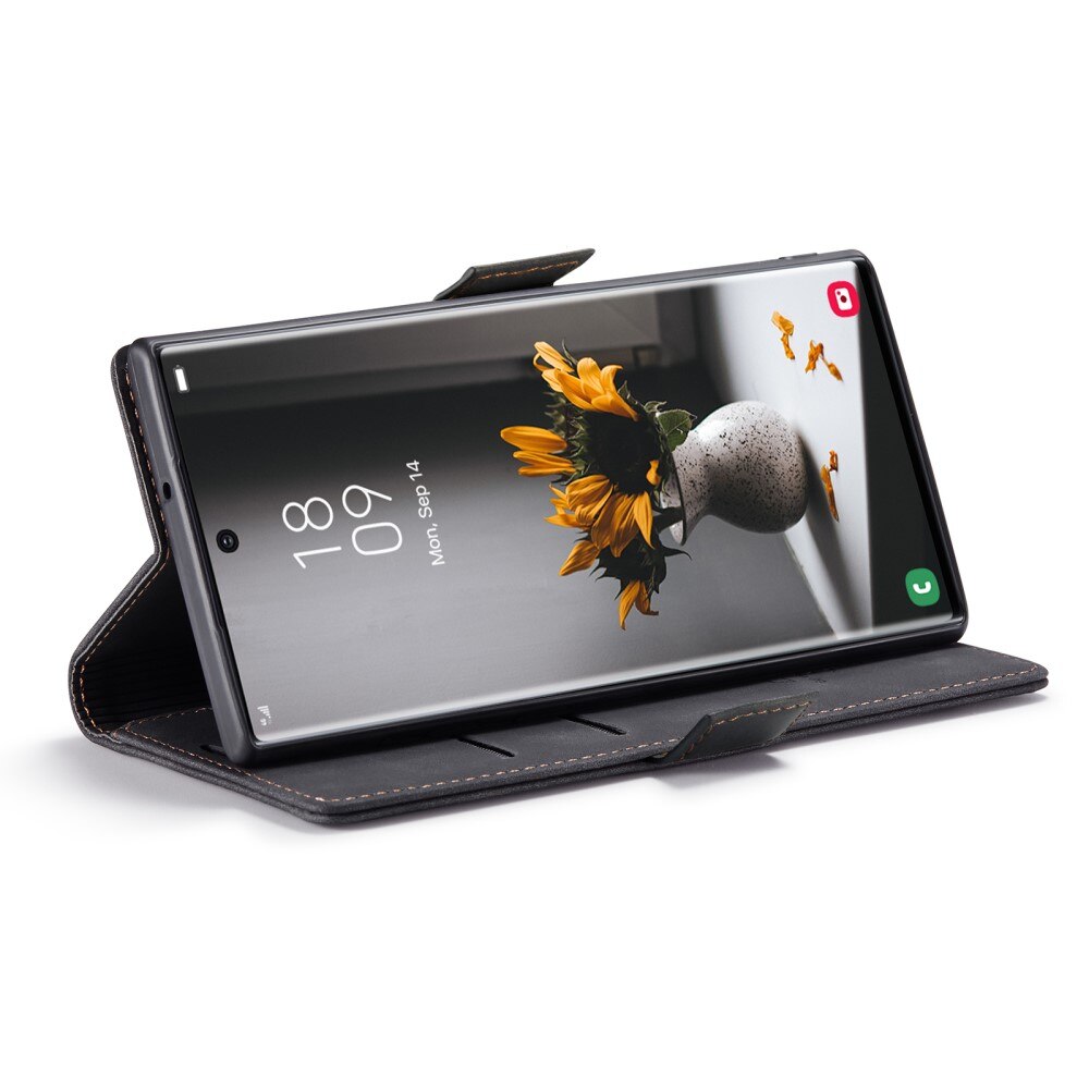 Slim Bookcover Hoesje Samsung Galaxy S23 Ultra Zwart