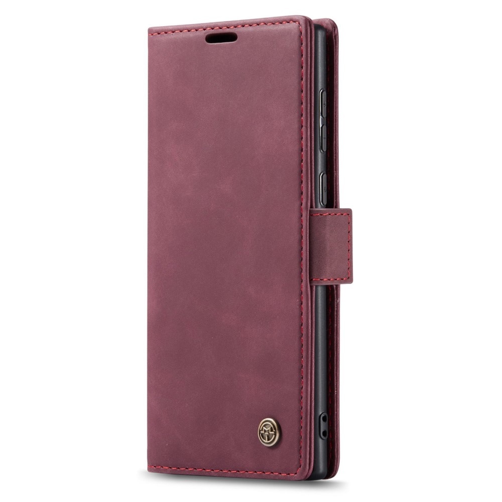 Slim Bookcover hoesje Samsung Galaxy S23 Ultra rood