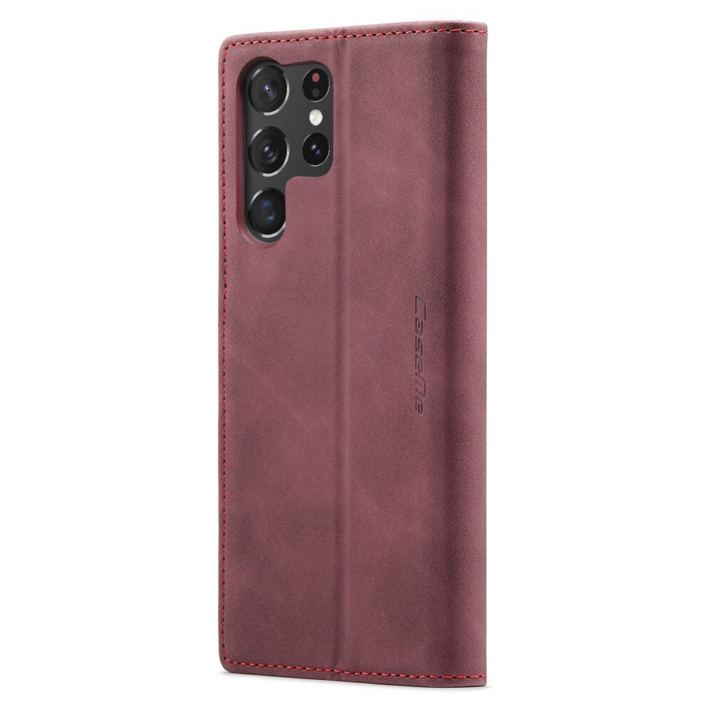 Slim Bookcover Hoesje Samsung Galaxy S23 Ultra Rood