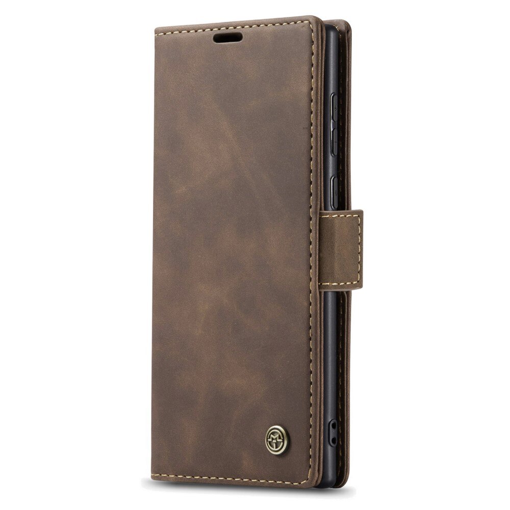 Slim Bookcover hoesje Samsung Galaxy S23 Ultra bruin