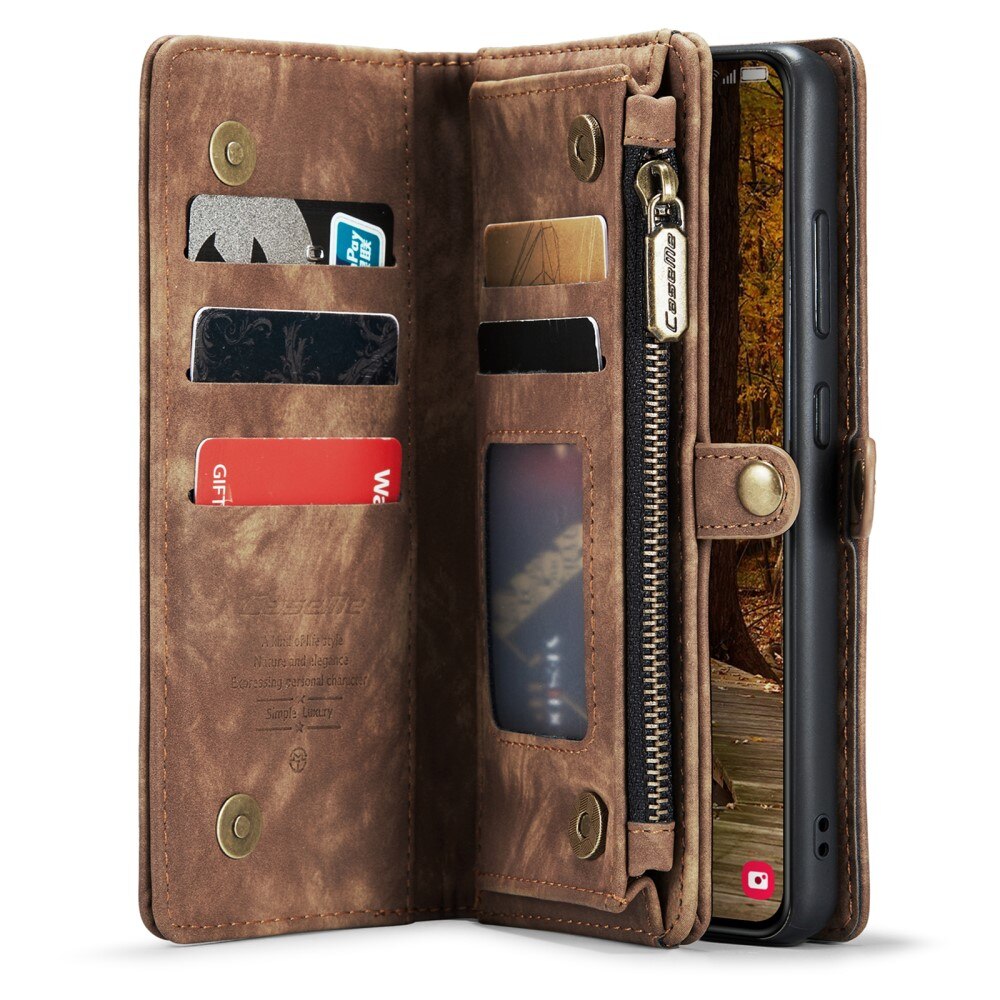 Multi-slot Hoesje Samsung Galaxy S23 bruin