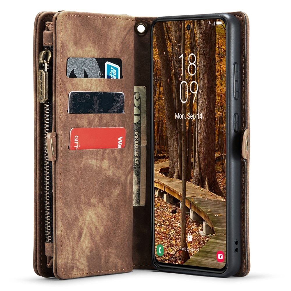 Multi-slot Hoesje Samsung Galaxy S23 bruin