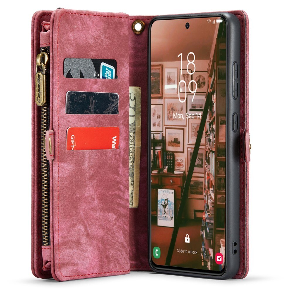 Multi-slot Hoesje Samsung Galaxy S23 rood