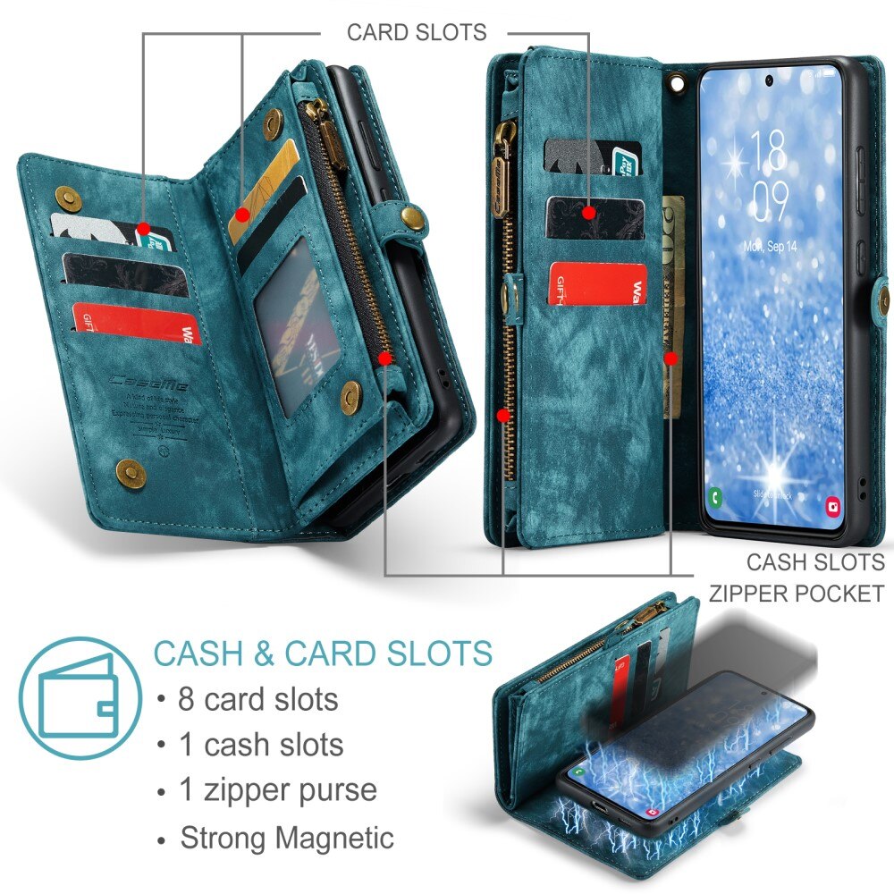 Multi-slot Hoesje Samsung Galaxy S23 Plus Blauw