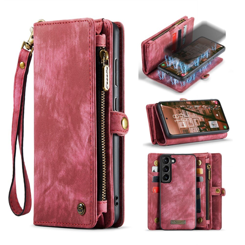 Multi-slot Hoesje Samsung Galaxy S23 Plus Rood