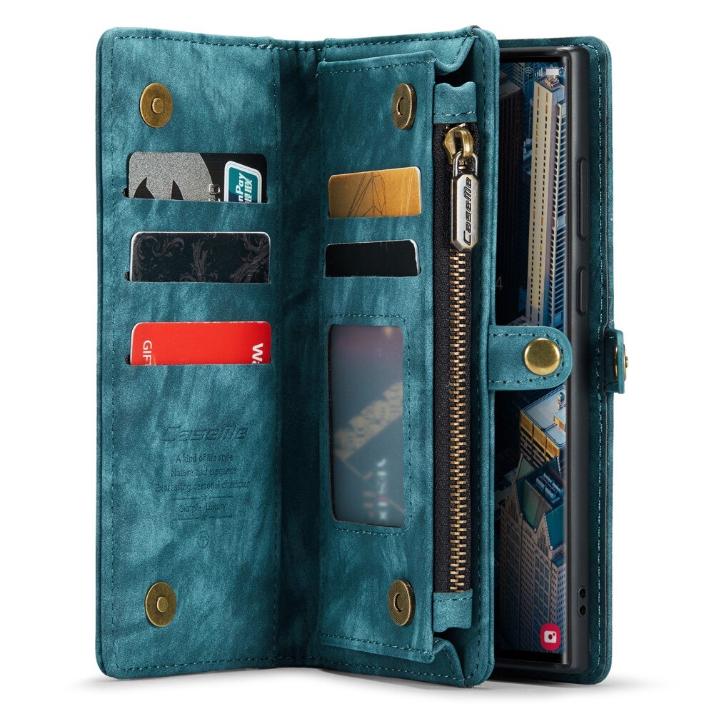 Multi-slot Hoesje Samsung Galaxy S23 Ultra blauw