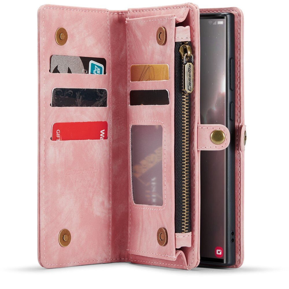Multi-slot Hoesje Samsung Galaxy S23 Ultra Roze