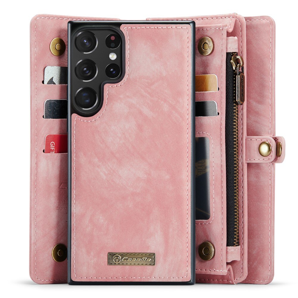 Multi-slot Hoesje Samsung Galaxy S23 Ultra roze