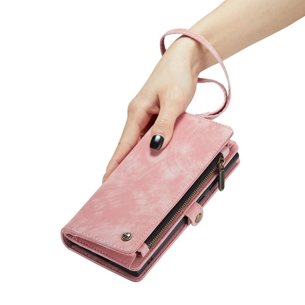 Multi-slot Hoesje Samsung Galaxy S23 Ultra Roze