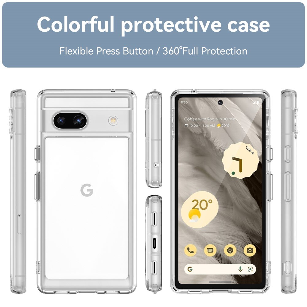 Crystal Hybrid Case Google Pixel 7a transparant