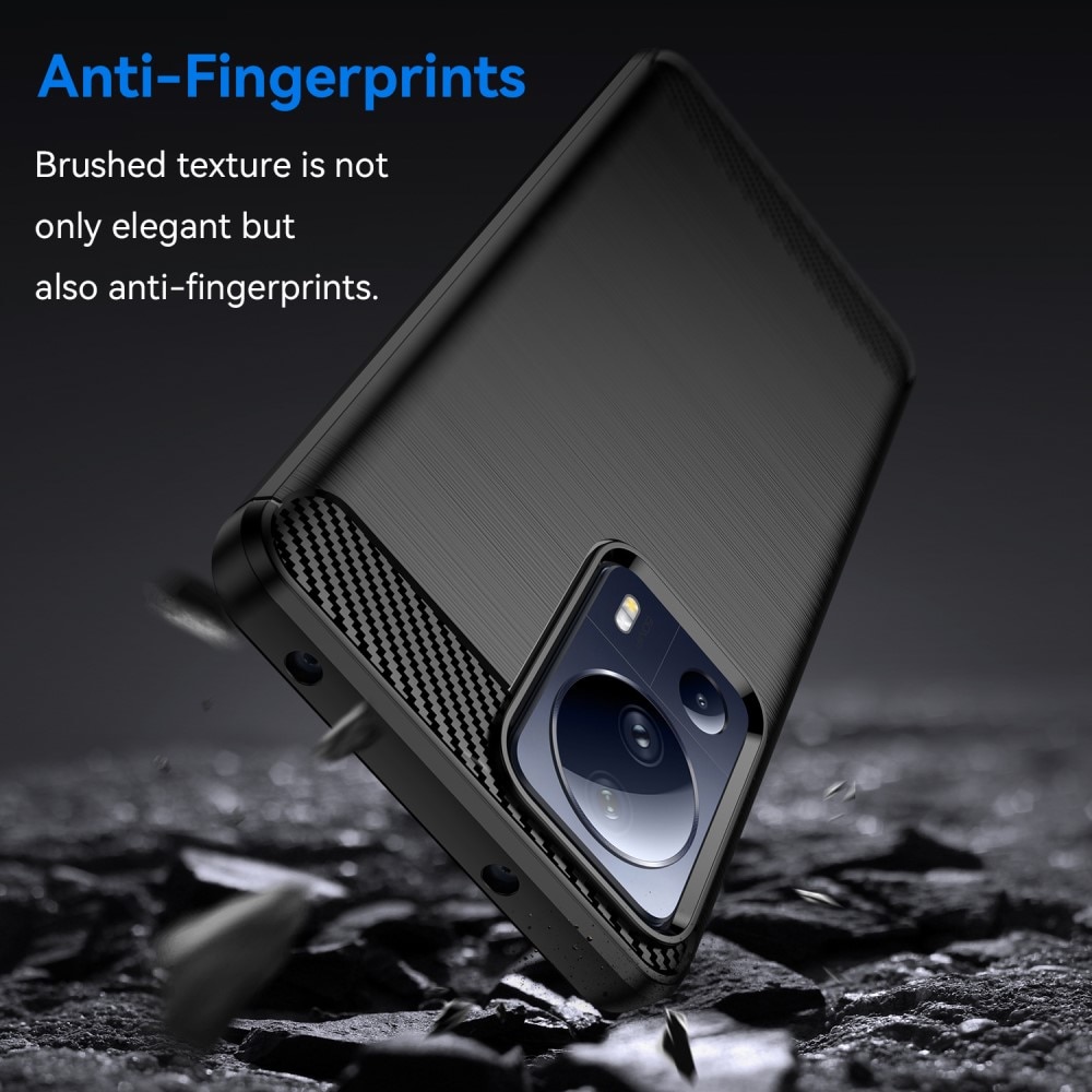 Hoesje TPU Brushed Xiaomi 13 Lite Zwart