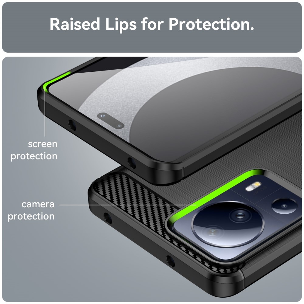 Hoesje TPU Brushed Xiaomi 13 Lite Zwart
