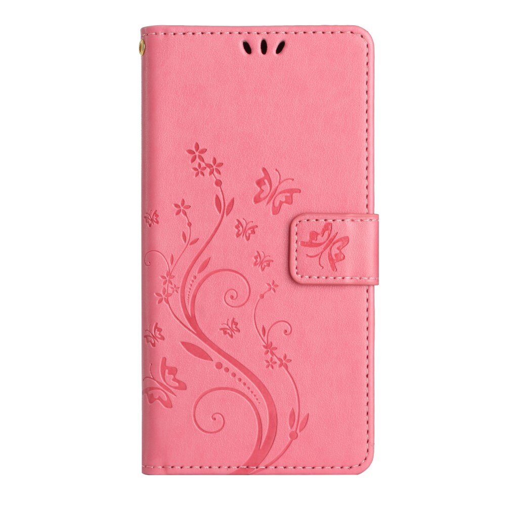 Samsung Galaxy A54 Leren vlinderhoesje Roze