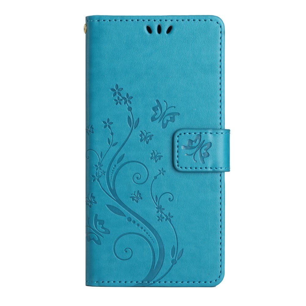 Samsung Galaxy A54 Leren vlinderhoesje Blauw