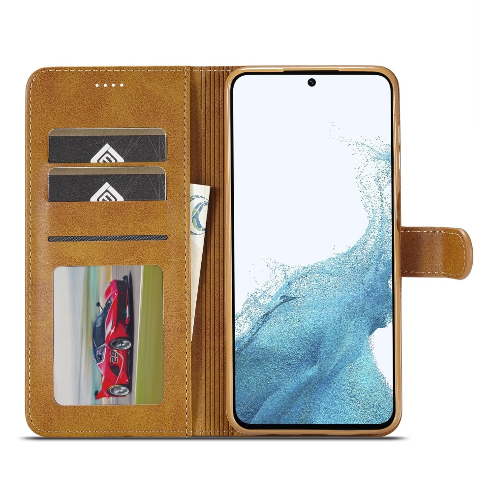 Bookcover hoesje Samsung Galaxy A34 cognac