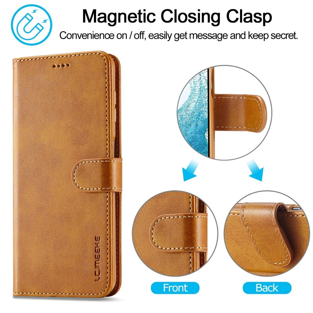 Bookcover hoesje Samsung Galaxy A34 cognac