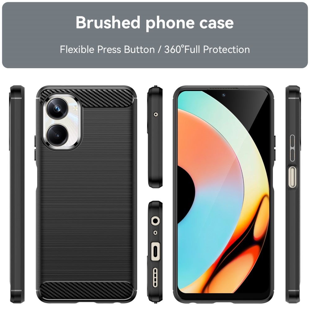 Hoesje TPU Brushed Realme 10 Pro zwart