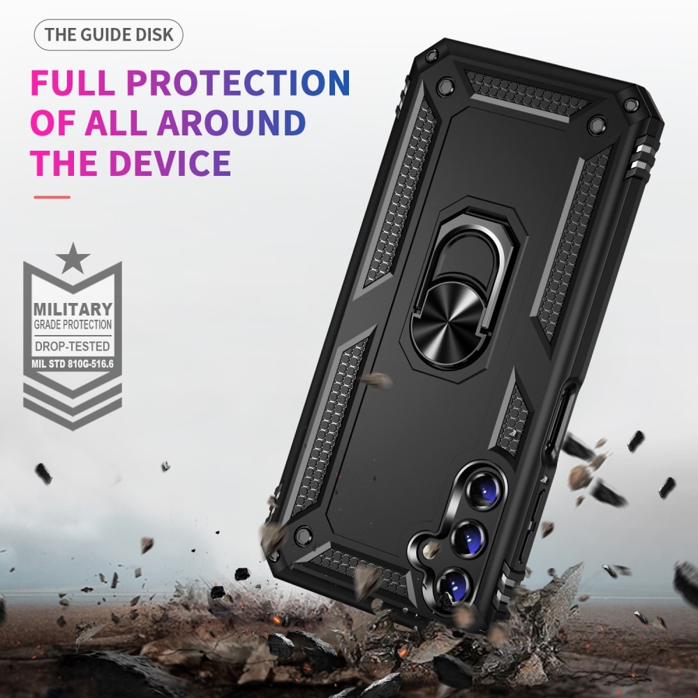 Samsung Galaxy A14 Hybridcase Tech Ring zwart